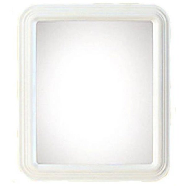 Renin Us Renin Us 20-0400-AT4002WT-1012 12 x 14 in. Rectangle-Molded Framed Mirror - White; Pack Of 6 669861